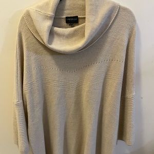 Lane Bryant size 22/24 beautiful cream cowl neck sweater EUC